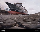 Queen Mary 2, Dry-dock-Werft in Saint-Nazaire Stockfotografie - Alamy