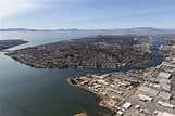 Aerial of Alameda Island Near Oakland California Stock Photo - Image of ...