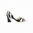 Scarpin Theodora Preto Com Branco | Priscilla Whitaker Shoes