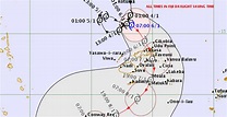 Tropical Cyclone Mona continues to track towards Fiji moving east ...