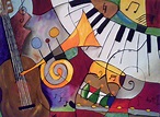 Arte Jazz, Jazz Art, Modern Artwork Abstract, Abstract Art Painting ...