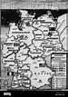 Karte von alliierten Besatzungszonen in Deutschland 1945 ...