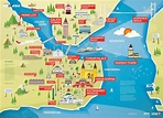 Istanbul tourist map - Istanbul, Türkei Karte tourist (Türkei)