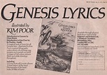 Genesis Lyrics – Kim Poor – The Genesis Archive