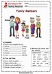 Family Members Possessive 's - Worksheets PDF