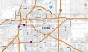 Map of Tulsa, Oklahoma - GIS Geography