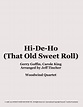 Hi-de-ho (that Old Sweet Roll) Sheet Music | Blood, Sweat & Tears ...