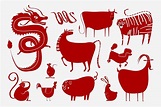 Traditional Chinese zodiac signs cute | Free Photo - rawpixel