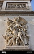 Die Skulptur, bekannt als "La Marseillaise" (François Rude) am Arc de ...