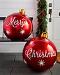 Oversized Outdoor Christmas Ornaments