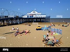 Cleethorpes Beach and Pier, Cleethorpes, Lincolnshire, England, United ...