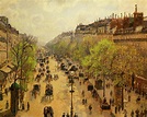 Boulevard Montmartre Spring - Camille Pissarro - WikiArt.org ...