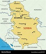 Republic of serbia - map Royalty Free Vector Image