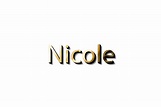 Free NICOLE 3D NAME 15733070 PNG with Transparent Background