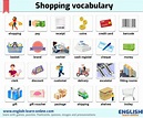 Shopping Vocabulary 👜 Examples Tests Images | Learn English