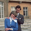 Diana and Charles share a moment of affection while announcing their ...