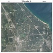 Aerial Photography Map of Wilmette, IL Illinois