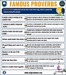 Proverbs: List of 25 Famous Proverbs with Useful Meaning - ESL Grammar