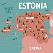 Estonia Map of Major Sights and Attractions - OrangeSmile.com