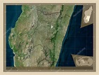 Fianarantsoa, provincia autónoma de Madagascar. Mapa satelital de alta resolución. Ubicaciones ...