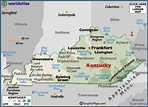 Kentucky Karte - Vereinigte Staaten