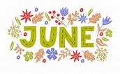 June Month Name Stock Illustration - Download Image Now - iStock