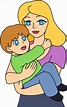 Mother and Child Clip Art 1 - Free Clip Art
