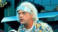 The glasses of the future worn by Dr. Emmett Brown (Christopher Lloyd ...
