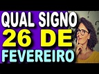 📅 SIGNOS DE QUEM NASCE 26 EM FEVEREIRO - 26 DE FEVEREIRO QUAL É O SIGNO ...