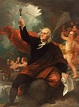 Obra de Arte - Benjamin Franklin Dibujo Electricidad desde el cielo - Benja
