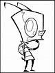 Print Invader Zim Coloring Pages