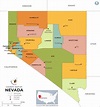 Nevada County Map | Nevada Counties Map | Nevada Counties