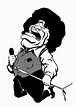 James Brown James Brown caricature - Ken Lowe Illustration