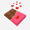 Hand Painted Chocolate Love Chocolate Illustration A Piece Of Chocolate ...