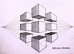 Perspective - Orthogonal Projection / Proyección Ortogonal. 2 Point ...