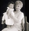 Queen Mary of Teck, with her granddaughter Princess Elizabeth, the ...