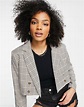 Lola May Checked Cropped Blazer - Part Of A Set-neutral | ModeSens