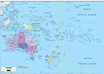 Map of Oceania with Australia and Countries - Ezilon Maps
