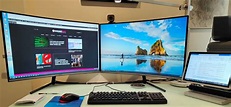 Samsung 32" 4K curved monitor UR590C (dual monitor review) | GadgetGuy