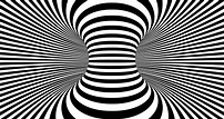 líneas distorsionadas de fondo de ilusión óptica. distorsión óptica ...