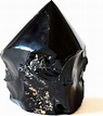 Reiki - Piedra de cristal de obsidiana negra con energía cargada de ...