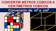 Convertir metros cubicos a centimetros cubicos - YouTube