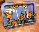 Vintage 1988 Teenage Mutant Ninja Turtles Mirage Snack Folding TV Tray ...