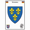 Schild Motiv "Wiesbaden" Wappen Landkarte 20 x 30 cm, 9,49