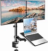 Aode Dual Monitor with Laptop Stand - Height Adjustable Dual Monitor ...