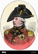 El rey George III en el uniforme oficial británico. Xilografía ...