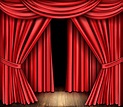 Telón rojo para teatro, cortina de escena de ópera | Vector Gratis