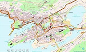 Stadtplan von Bergen | Detaillierte gedruckte Karten von Bergen ...