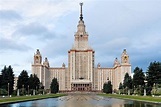 Lomonosov Universidad Estatal de Moscú — Foto editorial de stock ...