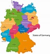 Mapa de regiones y provincias de Alemania - OrangeSmile.com